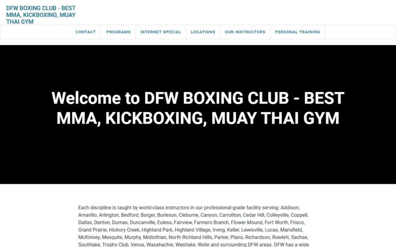 DFW Boxing Club - MMA, KickBoxing, Muay Thai Gym - Arlington