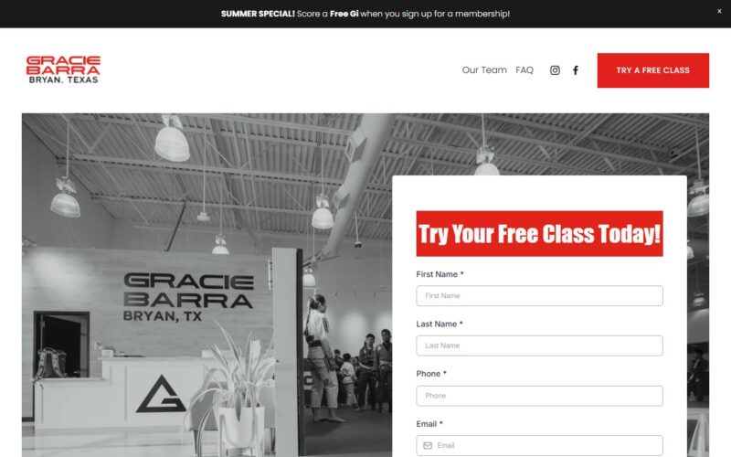 Gracie Barra Bryan Brazilian Jiu Jitsu & Kickboxing