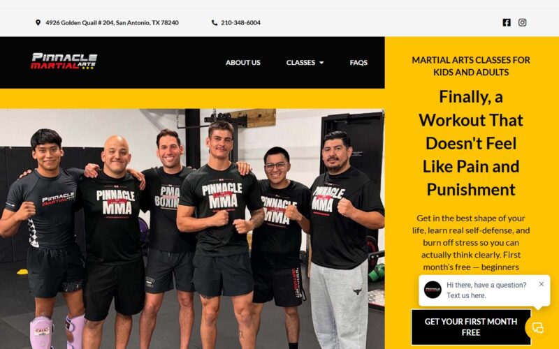 Pinnacle Martial Arts Brazilian Jiu Jitsu & MMA San Antonio